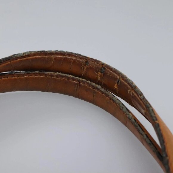 GUCCI Soho Hand Bag Leather Orange Gold - Picture 11 of 16